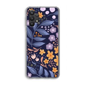 Flowers with blue leaves: Samsung Galaxy A32 5G Transparant Hoesje