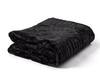 Sleeptime Embossed Zeta Deken Zwart 200 x 240 cm