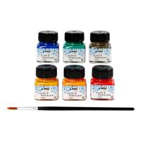 Creativ Company Glas- en porseleinverf helder kleur, 6st.