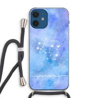 Sterrenbeeld - Licht: iPhone 12 Transparant Hoesje met koord