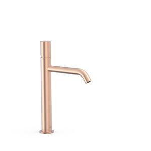 Wastafelmengkraan Tres Study Exclusive 32,5 cm 1-Knop Rond Mat Rosé Goud Tres