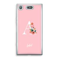 Pink Bouquet: Sony Xperia XZ1 Compact Transparant Hoesje - thumbnail