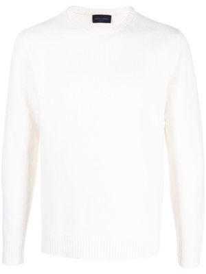 Roberto Collina pull en maille à col rond - Blanc