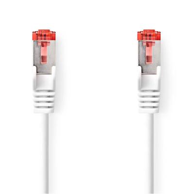 Nedis CAT6 Netwerkkabel | RJ45 Male | RJ45 Male | S/FTP | 0.50 m | Rond | LSZH | Wit | Label - CCGL85221WT05
