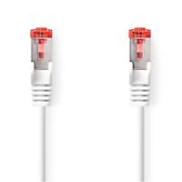 Nedis CAT6 Netwerkkabel | RJ45 Male | RJ45 Male | S/FTP | 0.50 m | Rond | LSZH | Wit | Label - CCGL85221WT05