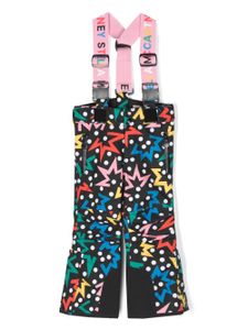 Stella McCartney Kids pantalon de ski à motif abstrait - Noir