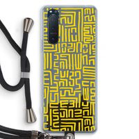 Majorelle Blue Print: Sony Xperia 5 II Transparant Hoesje met koord