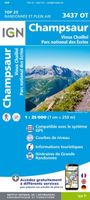 Wandelkaart - Topografische kaart 3437OT Champsaur | IGN - Institut Gé