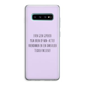 Tequila: Samsung Galaxy S10 Plus Transparant Hoesje