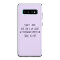 Tequila: Samsung Galaxy S10 Plus Transparant Hoesje Tequila: Samsung Galaxy S10 Plus Transparant Hoesje
