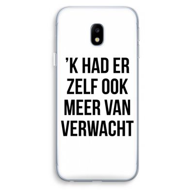 Meer verwacht: Samsung Galaxy J3 (2017) Transparant Hoesje
