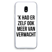 Meer verwacht: Samsung Galaxy J3 (2017) Transparant Hoesje