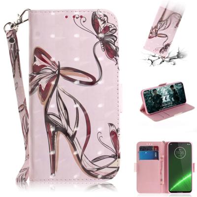 3D-schilderij patroon gekleurde tekening horizontale Flip lederen draagtas met houder & kaartsleuven & portemonnee voor Motorola Moto G7/Moto G7 plus