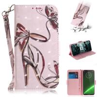 3D-schilderij patroon gekleurde tekening horizontale Flip lederen draagtas met houder & kaartsleuven & portemonnee voor Motorola Moto G7/Moto G7 plus