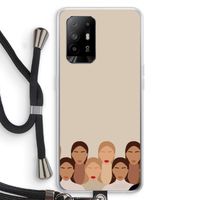 Girls girls girls: Oppo A94 5G Transparant Hoesje met koord