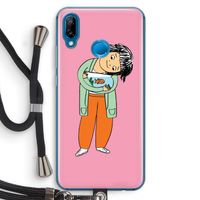 Visknuffel: Huawei P20 Lite Transparant Hoesje met koord