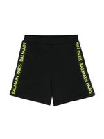 Balmain Kids short en jersey à logo imprimé - Noir