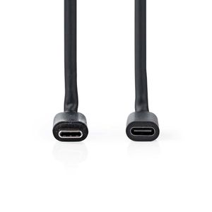 Nedis CCGL64010BK10 USB-kabel 2 m USB 3.2 Gen 1 (3.1 Gen 1) USB C Zwart