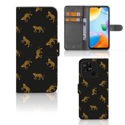 Telefoonhoesje | Met pasjeshouder | voor Xiaomi Redmi 10C Leopards