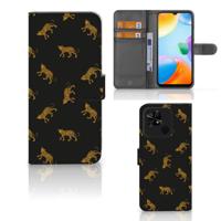 Telefoonhoesje | Met pasjeshouder | voor Xiaomi Redmi 10C Leopards
