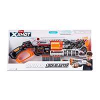 Afsluitbare Blaster - ZURU - XSHOT Skins Lock Gun - Blaster met vergrendelingscombinatie en roterende loop met 8 darts