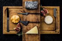 Kaas- en botermessenset - LIFESTYLE - Roestvrij staal - 6-delig - Zwart