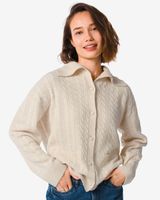 HEMA Damesvest Gebreid Ocean Gebroken Wit (gebroken wit) - thumbnail