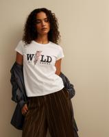 Only Onlhenny Life Reg S/s Top Box Cs Jrs T-shirts Bright White Wild