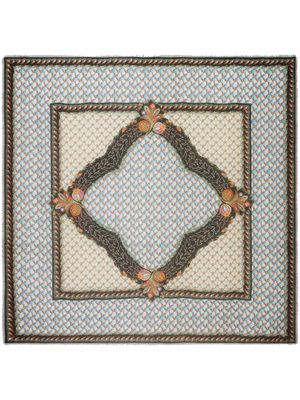 ETRO foulard à imprimé abstrait - Bleu