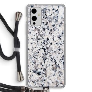 Gespikkelde marmer: OnePlus 9 Transparant Hoesje met koord