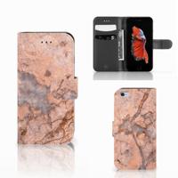 Apple iPhone 6 | 6s | Bookcase | Marmer Oranje