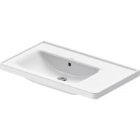 Duravit D-Neo wastafel met wondergliss 80x48x17cm 1 kraangat rechthoek Keramiek Wit 23698000601