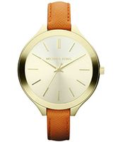 Horlogeband Michael Kors MK2275 Leder Oranje 12mm - thumbnail