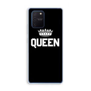 Queen zwart: Samsung Galaxy Note 10 Lite Transparant Hoesje