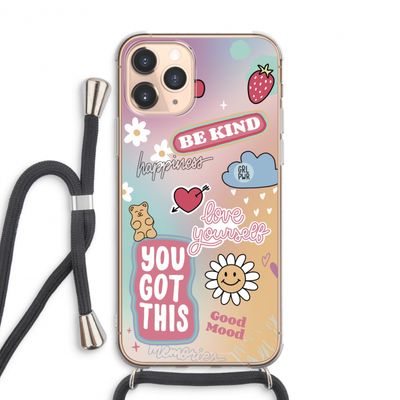 Positivity: iPhone 11 Pro Max Transparant Hoesje met koord