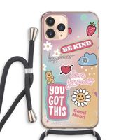 Positivity: iPhone 11 Pro Max Transparant Hoesje met koord