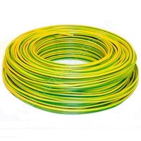 Donne montagesnoer 6mm groengeel (1 meter)