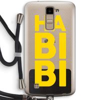 Habibi Blue: LG K10 (2016) Transparant Hoesje met koord