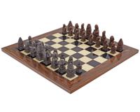 De Berkeley Chess Egyptische Metaal & Palissander Schaakset