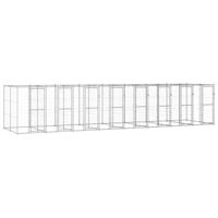 Hondenkennel 19,36 m² gegalvaniseerd staal