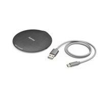 Hama Wireless Charger QI-FC10 Metal 10 W Draadl. Smartphone-oplaadpad Z/w - thumbnail