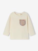 T-shirt met lange mouwen voor babymeisjes ecru