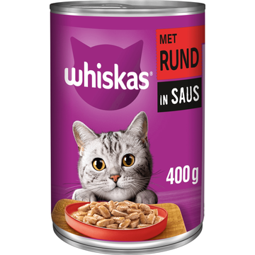 Whiskas Brokjes Rund in Saus bij Jumbo