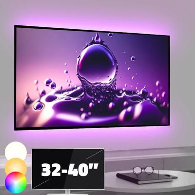 Tv backlight set met 2 RGBWW ledstrips voor tv's 32-40 inch