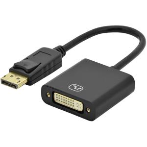 Digitus AK-340401-001-S DisplayPort / DVI Adapter [1x DisplayPort stekker - 1x DVI-bus 24+5-polig] Zwart 15.00 cm