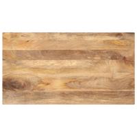 Tafelblad rechthoekig 120x70x2,5 cm massief mangohout