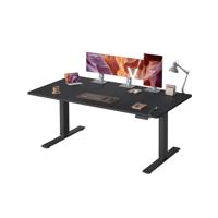 In Hoogte Verstelbaar Bureau met Usb Aansluiting, inkt zwart / 160 x 80 cm