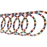 Lichtslang/slangverlichting 6 meter met 108 lampjes gekleurd - thumbnail