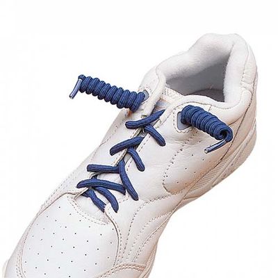 Elastische krulveters blauw