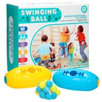 Lobbes Speelgoed BV 2-in-1 spel: lintjes pakken & swingbal